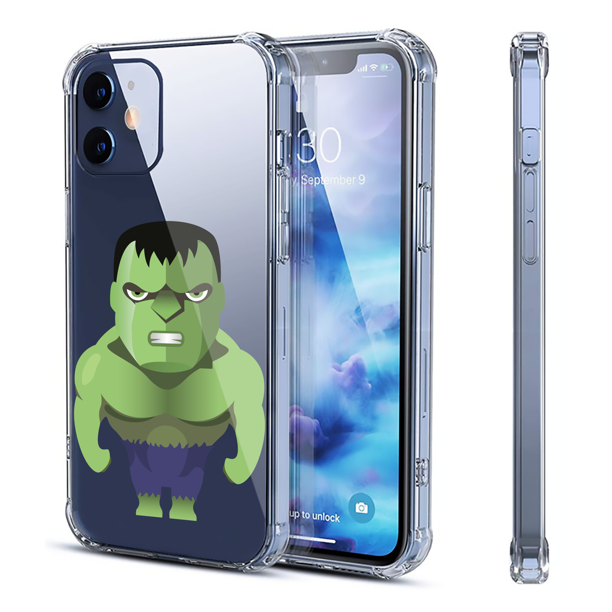 （画像用） アベンジャーズ The Avengers 【iPhone 12シリーズ対応】透明スマホケース（クリアソフトケース）
